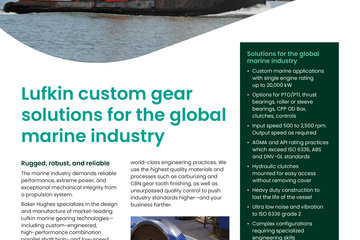 全球海洋产业Lufkin定制设备解决方案